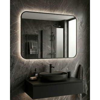 Zrcadlo Amirro AMBIENTE ROUNDED 60x80 cm černá 412-818