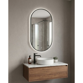 Zrcadlo Amirro AMBIENTE OVAL 50x100 cm černá 412-849