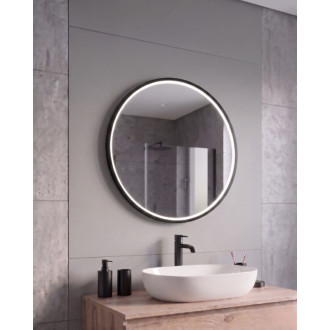 Zrcadlo Amirro VERONA RONDE 60x60 cm černá 412-573