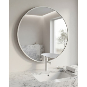 Zrcadlo Amirro CHARLOTTE RONDE 80x80 cm bílá 412-740