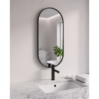 Zrcadlo Amirro CHARLOTTE OVAL 50x100 cm černá 412-788