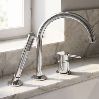 Rea Lungo Chrome 3otvorová Vanová Baterie REA-B2262