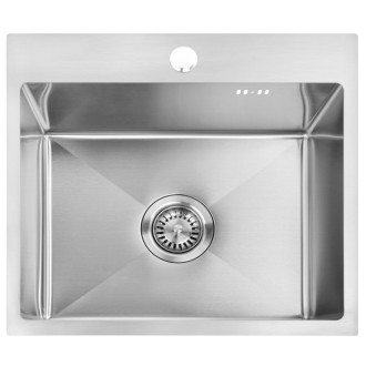 Rea Leo 50 Brush Nickel Ocelový dřez se sadou příslušenství 3 ks KPL-06048