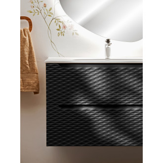 Comad OCEAN BLACK 82-90-2S Koupelnová skříňka se zásuvkami 90 cm
