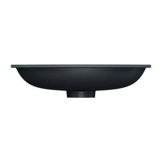 Omnires SHELL M+ umyvadlo pod desku, 54x34 cm, lávově černá matná SHELL540UPBLV