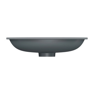 Omnires SHELL M+ umyvadlo pod desku, 54x34 cm, popelavě šedá matná SHELL540UPAG