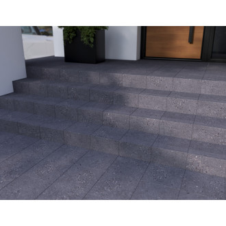 Schodovka Fineza Breccia tmavě šedá 30x30 cm mat SCBRECCIA30DGR