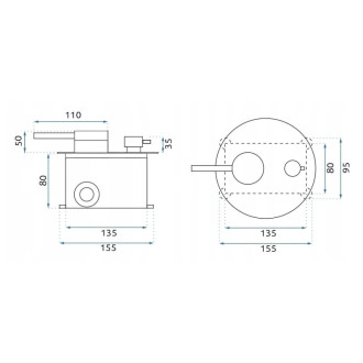 Rea Foss Clif Titan + BOX Podomítková sprchová sada REA-P4412