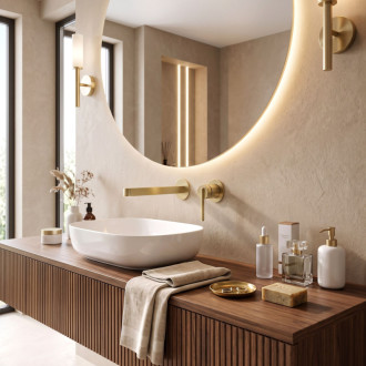 Rea Grace Brush Gold Podomítková umyvadlová baterie REA-B4461
