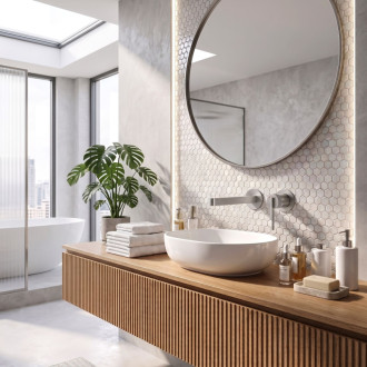 Rea Grace Brush Gold Podomítková umyvadlová baterie REA-B4460
