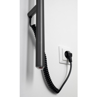 PASADOR elektrický sušák ručníků, kulatý, 150x1500mm, 30 W, gun metal ER175GM