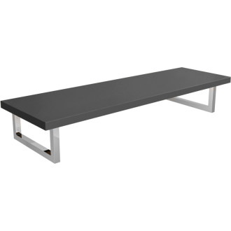 CERANO - Doska pod umývadlo Navira Pro + 2 konzoly pod dosku - antracitová - 100x3,6x46 cm