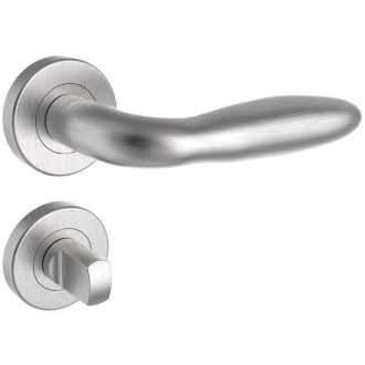 ROSTEX Dveřní kování BOLZANO s čepy/WC nerez mat