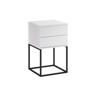 Comad SPELLO WHITE 61-40-2S Noční stolek 40 cm 2 zásuvky
