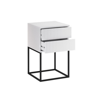 Comad SPELLO WHITE 61-40-2S Noční stolek 40 cm 2 zásuvky