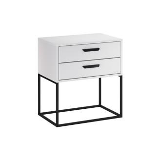 Comad NAVELLO WHITE 61-60-2S Noční stolek 60 cm 2 zásuvky