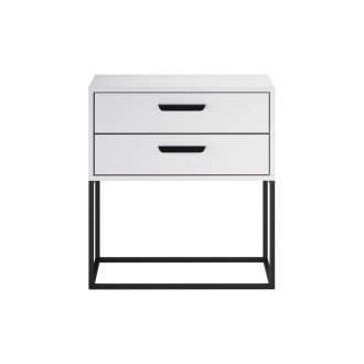 Comad NAVELLO WHITE 61-60-2S Noční stolek 60 cm 2 zásuvky