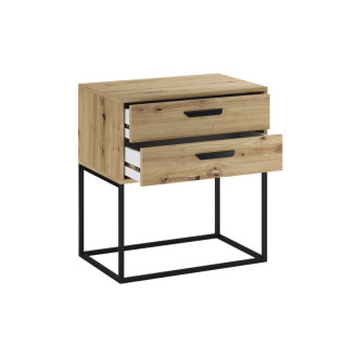 Comad NAVELLO ARTISAN 61-60-2S Noční stolek 60 cm 2 zásuvky