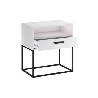 Comad NAVELLO WHITE 61-60-1S1O Noční stolek 60 cm 1 zásuvka