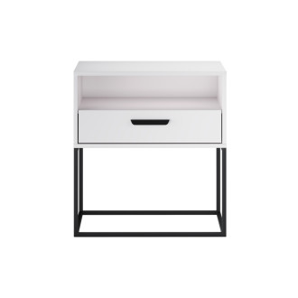 Comad NAVELLO WHITE 61-60-1S1O Noční stolek 60 cm 1 zásuvka
