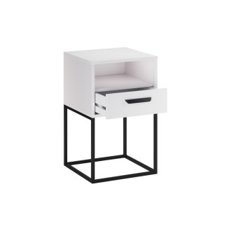 Comad NAVELLO WHITE 61-40-1S1O Noční stolek 40 cm 1 zásuvka