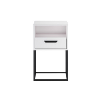Comad NAVELLO WHITE 61-40-1S1O Noční stolek 40 cm 1 zásuvka