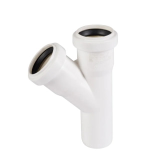 HTEA odbočka odpadní 40/40/45°  559610   BÍLÁ