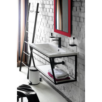 SKA konzole s policí 900x400x460mm, černá mat SKA103
