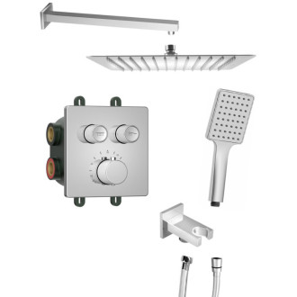 SMART SELECT podomítkový sprchový set s termostatickou baterií, vyústění, chrom RP042-01