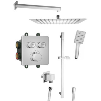 SMART SELECT podomítkový sprchový set s termostati baterií, držák sprchy, chrom RP042-02