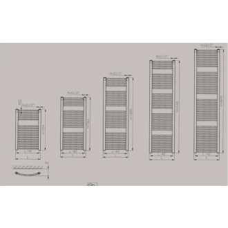 Radiátor Thermal Trend koupelnový "KDO-E" 450x1320-400W
