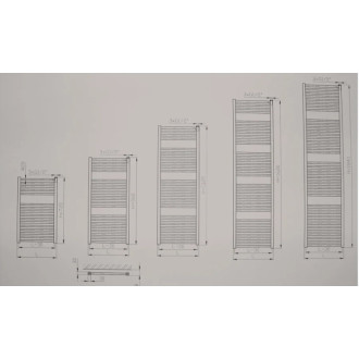 Radiátor Thermal Trend koupelnový "KD-E" 600x720-300W RAL 9005 MAT
