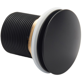 CERANO - Vaňová výpusť - click-clack s prepadom - 6/4 " - čierna matná