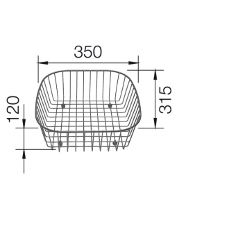 Blanco kôš na riad nerez pre FLEX, TOP nerez univ.kôš do vaničky drezu 514238 prísl.