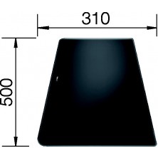 Blanco krájacia/krycia doska sklenená čierna ALAROS tvrdené sklo -čierne 224525 príslušenstvo