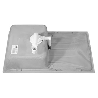 Blanco SONA 5 S 519673 drez s odkvapom, obojstranný aluminium drez vstavaný