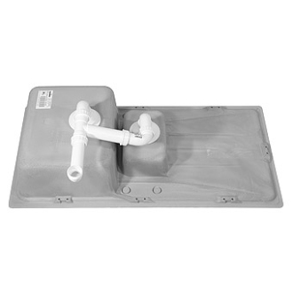 Blanco SONA 6 S 519854 drez s odkvapom, obojstranný aluminium drez vstavaný