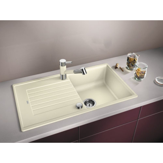 Blanco ZIA 5 S 520506 drez s odkvapom, obojstranný biela drez vstavaný