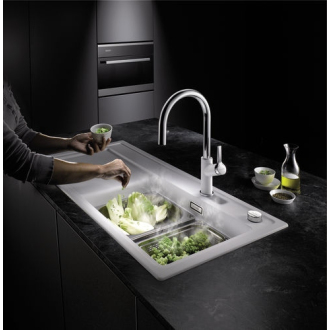 Blanco CARENA-S Vario 521360 Batéria aluminium/chróm