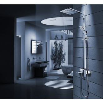 Rea sprchový set s batériou a dažďovou sprchou UltraSlim 20 Navaro REA-P0802
