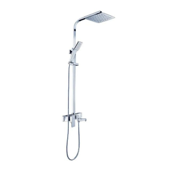 Rea sprchový set s batériou a dažďovou sprchou UltraSlim 20 Navaro REA-P0802