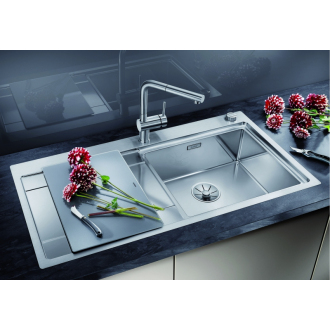 Blanco DIVON II 5S-IF 521660 drez s odkvapom, drez vpravo hodvábny lesk, vstav/do roviny