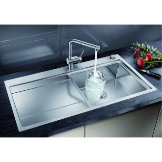 Blanco DIVON II 5S-IF 521660 drez s odkvapom, drez vpravo hodvábny lesk, vstav/do roviny
