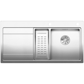 Blanco DIVON II 6S-IF 521662 drez s odkvapom, drezy vpravo hodvábny lesk vstavaný/do roviny