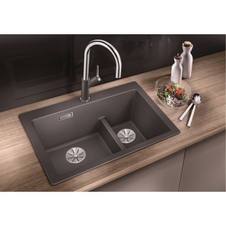 Blanco PLEON 6 Split 521691 jednodrez bez odkvapu aluminium drez vstavaný