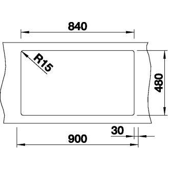 Blanco PLEON 9 523059 dvojdrez, hlavný drez vpravo aluminium drez vstavaný