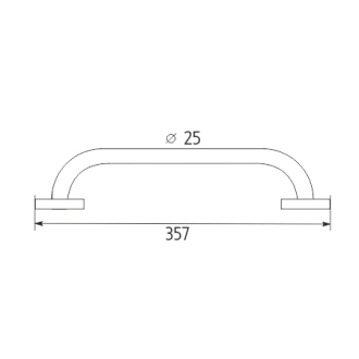 Nimco Unix UN 13035BM-26 Madlo k vani 357x25 mm chróm