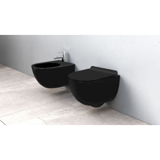 Závesný bidet Carlo Mini Matt black