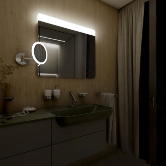 Nimco Séria 23000 ZP 23004V LED zrkadlo 1000x700 s dotykovým senzorom rám hliníkový