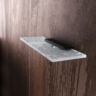 Nimco Maya MAC 29091B-50-90 Polica, 50 cm čierna matná